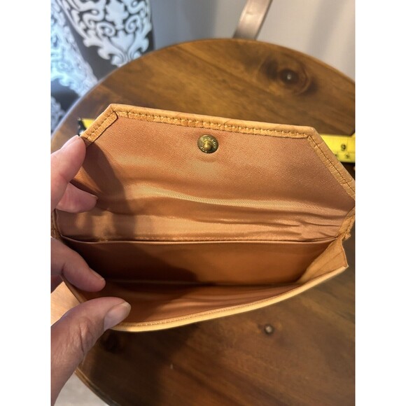 Vintage Princess Gardner Wallet Top Grain Lambskin Light Tan Very Good Condition - Picture 4 of 6